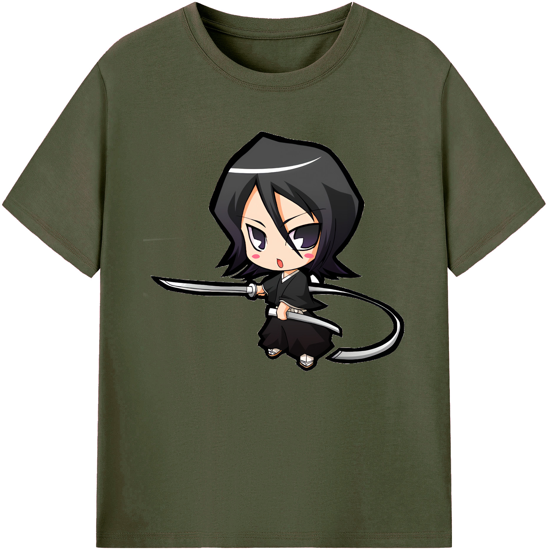 （画像用） ブリーチ 朽木ルキア BLEACH Kuchiki Rukia 綿100％ メンズ半袖Tシャツ｜肌触りやわらか＆通気性
